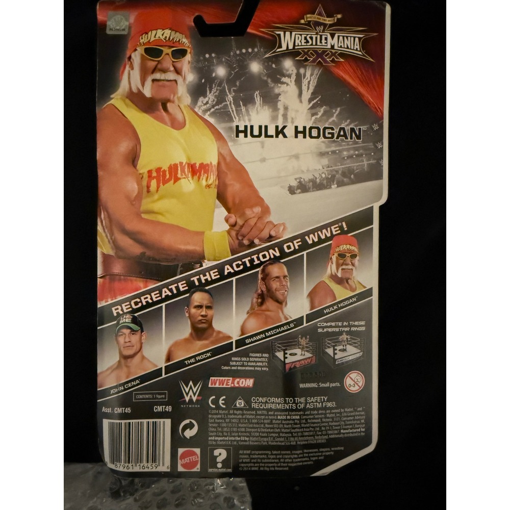 Mattel WWE Action Figure Unisex OS Red Hulk Hogan WrestleMania Heritage Series - Picture 3 of 3